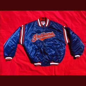 Authentic INDIANS STARTER Bomber MLB Jacket ❤️💙